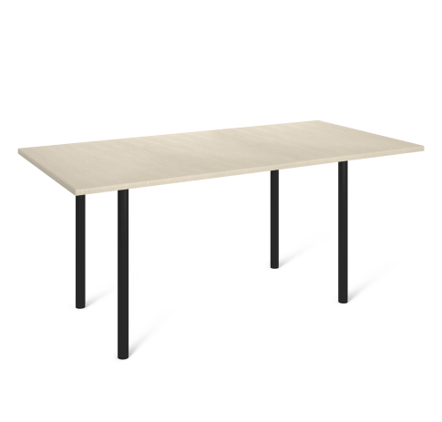 Стол Sheffilton SHT-TU66/120/80 МДФ черный/ассаль