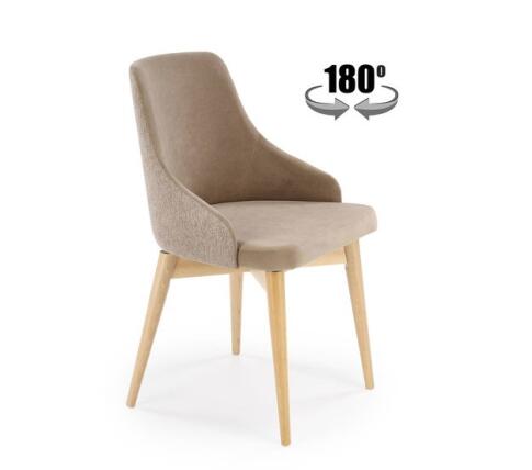 Стул HALMAR MALAGA Mavel 38/Stelar 16 бежевый/бук
