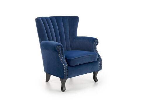 Кресло HALMAR TITAN темно-синий/черный