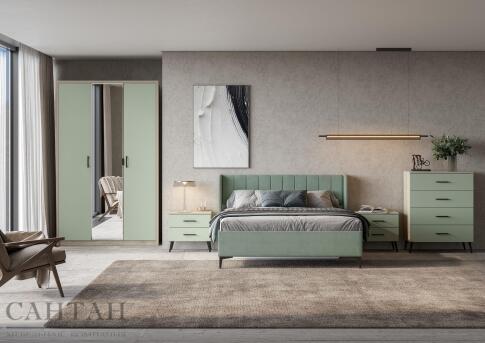 Шкаф САНТАН Юми ШК-3503 Дуб серый/Эвкалипт