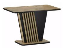 Стол обеденный SIGNAL NEVIO дуб артизан/черный 125-170/75