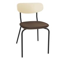 Стул Sheffilton SHT-S85М-2 артикул СТ-307 бежевый/коричневый/черный муар