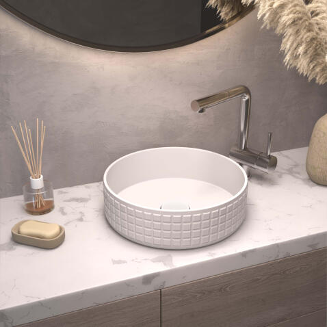 Раковина для ванной Omoikiri Akira-WH Natceramic/белый