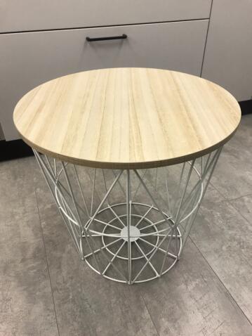 Стол журнальный HALMAR MARIFFA натуральный/белый, 42/41