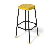 Стул барный Sheffilton SHT-S48 артикул CT-48 желтый/черный муар (ЗАКАЗ КРАТНО 2 ШТ)