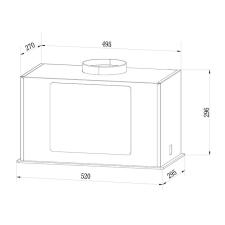 Вытяжка WEISSGAUFF AURA 1200 REMOTE WH