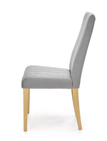 Стул HALMAR DIEGO 3 Monolith 85 серый/дуб медовый