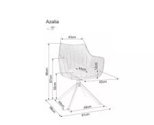 Стул SIGNAL AZALIA Velvet Bluvel 78 зеленый/черный