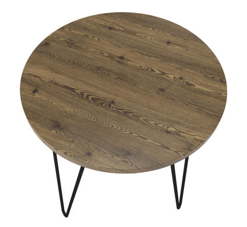 Стол журнальный Sheffilton SHT-CT79 светлый орех/черный муар