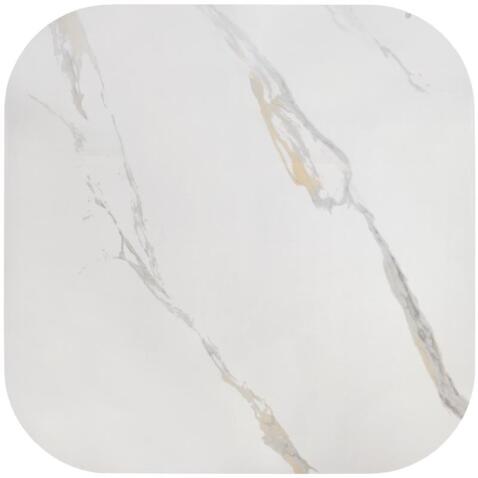 Стол журнальный HALMAR BORNA белый мрамор/черный