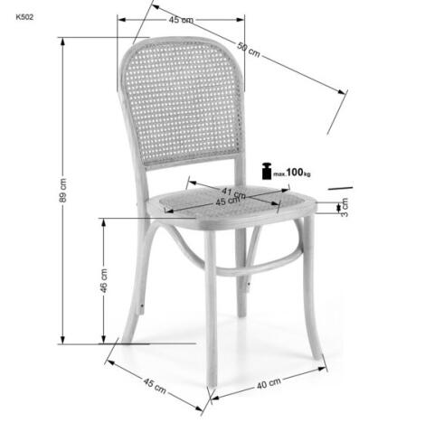 Стул HALMAR K502 натуральный