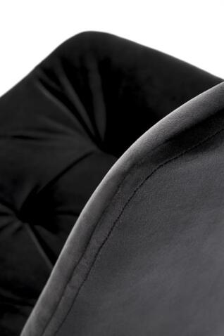 Стул HALMAR K519 черный/черный, поворотный