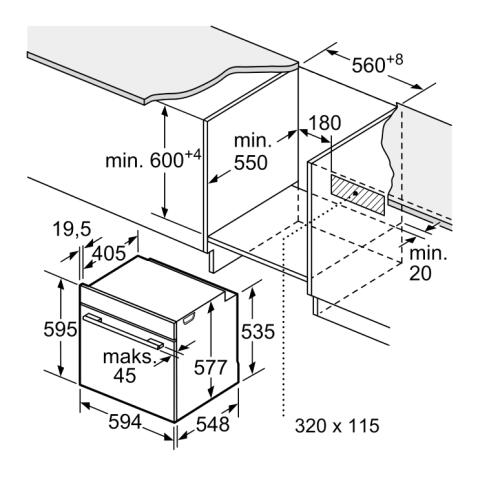 Духовой шкаф BOSCH HBG7341W1