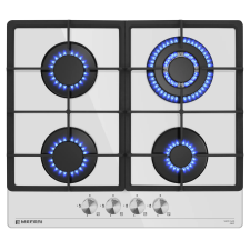 Варочная панель газовая MEFERI MGH604WH GLASS POWER