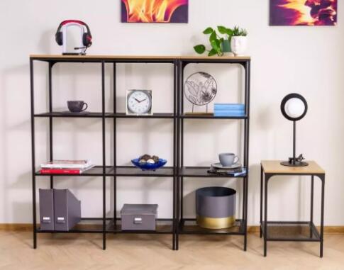 Стеллаж SIGNAL LEX A дуб/черный 136/100