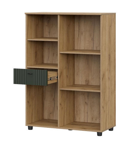 Тумба многофункциональная SV-МЕБЕЛЬ (МС Милан К) Дуб Золотой/Олива Софт