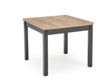 Стол обеденный HALMAR TIAGO KWADRAT дуб крафт/черный 90-125/90