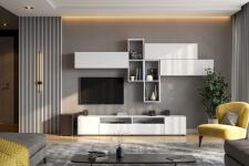 Шкаф NN Мебель (МС Токио) Белый текстурный, навесной