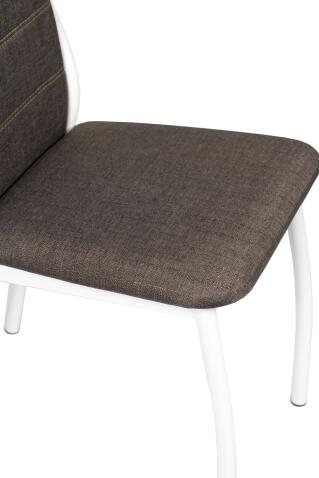 Стул ВВР Прага бурый/белый, рогожка