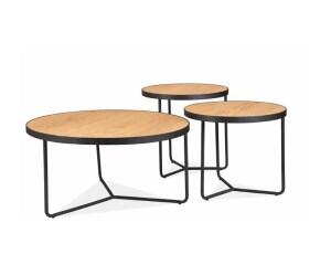 Комплект SIGNAL DEMETER (3 стола журнальных) дуб/черный