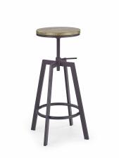 Стул барный HALMAR H64 кофе/old vasion