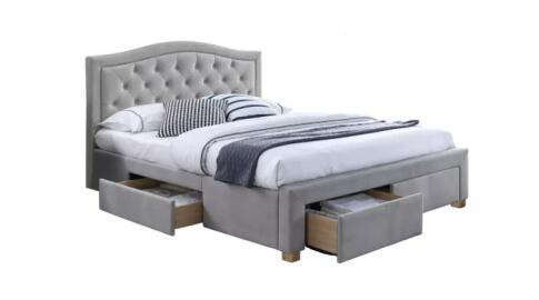 Кровать SIGNAL ELECTRA tap. 76 серый, 160/200