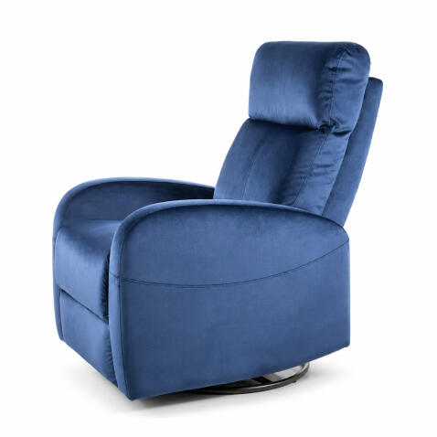 Кресло SIGNAL OLIMP Velvet Bluvel 86 раскладное, синий