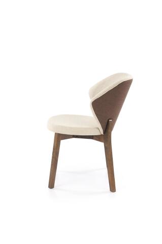 Стул HALMAR K583 бежевый/коричневый/орех