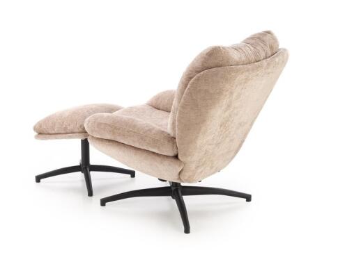 Комплект HALMAR PESTO (кресло+подставка для ног) бежевый