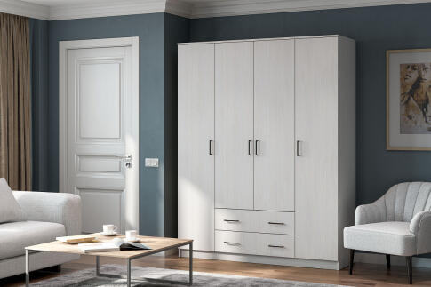 Шкаф NN Мебель ШК 1 (серия 2) Ясень Анкор светлый