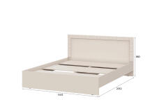 Кровать NN Мебель (МС Калипсо К) Меланж, 160/200