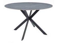 Стол обеденный SIGNAL TALIA эффект серого мрамора/черный 90