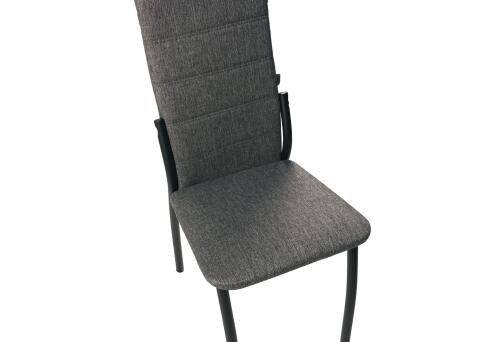 Стул ВВР Прага серый/черный, рогожка
