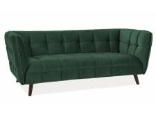 Диван SIGNAL CASTELLO 3 Velvet Bluvel 78 зеленый/венге