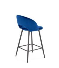 Стул барный HALMAR H96 темно-синий/черный
