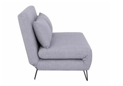 Диван SIGNAL ZENIA Velvet tap. 137 раскладной, серый/черный