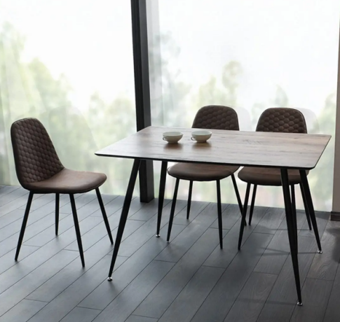 Стол обеденный SIGNAL REMUS орех/черный 120/80