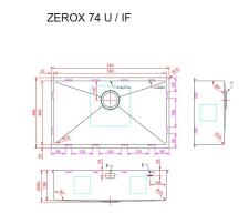 Мойка ZORG ZEROX 74 U / IF ZURINOX STEEL