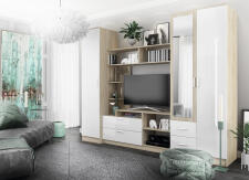 Гостиная ДСВ (МС Софи) №2 СЦС 1400.2 Сонома/Белый