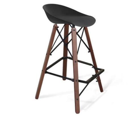 Стул барный Sheffilton SHT-ST19/S80 артикул СТ-201 черный/темный орех Стул барный Sheffilton SHT-ST19/S80 артикул СТ-201 черный/темный орех