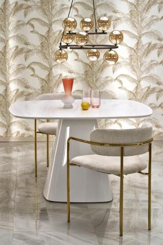 Стол обеденный HALMAR FLAVIO белый 120/120