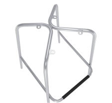 Стул полубарный Sheffilton SHT-ST59/S196 черный/белый/хром лак