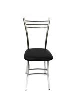 Стул ВВР Трио черный/хром, экокожа