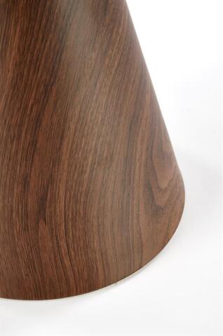 Стол журнальный HALMAR GENESIS S белый мрамор/ореховый/золотой