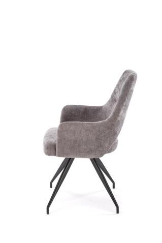 Стул HALMAR K542 серый/черный, поворотный