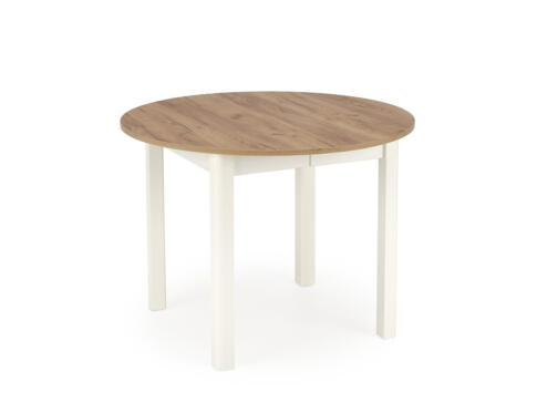 Стол обеденный HALMAR RINGO дуб крафт/белый 102-142/102