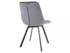 Стул SIGNAL MONTI Velvet Bluvel 14 серый/черный, поворотный Стул SIGNAL MONTI Velvet Bluvel 14 серый/черный, поворотный