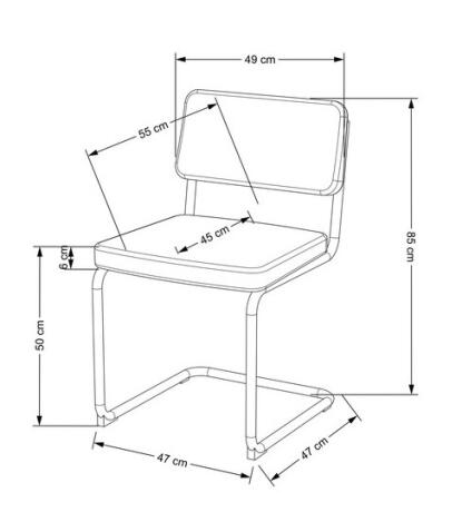 Стул HALMAR K510 серый