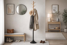 Вешалка HALMAR W58 черный/натуральный