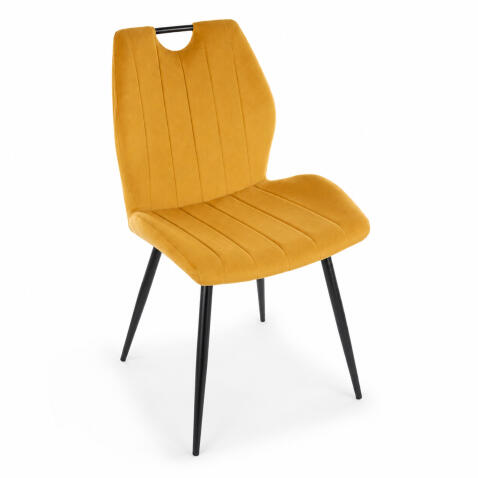 Стул SIGNAL ARCO Velvet Bluvel 68 карри/черный